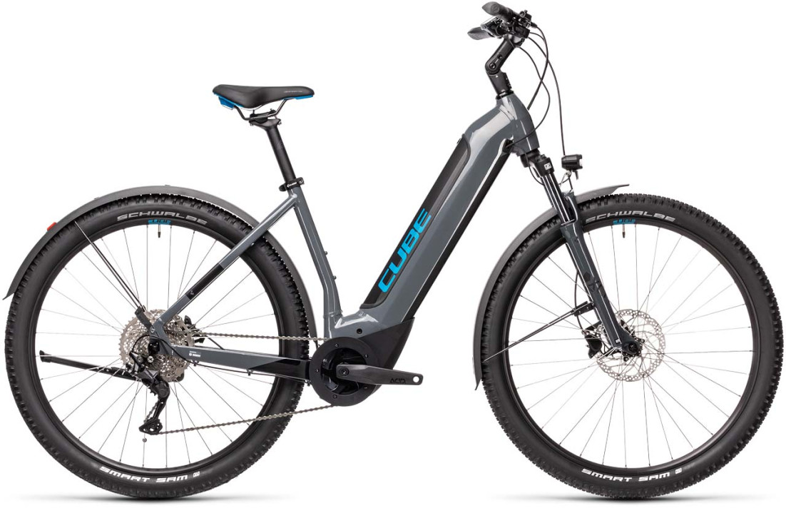 Cube Nuride Hybrid Pro 625 Allroad grey´n´blue 2021 432762 / (54 cm) M