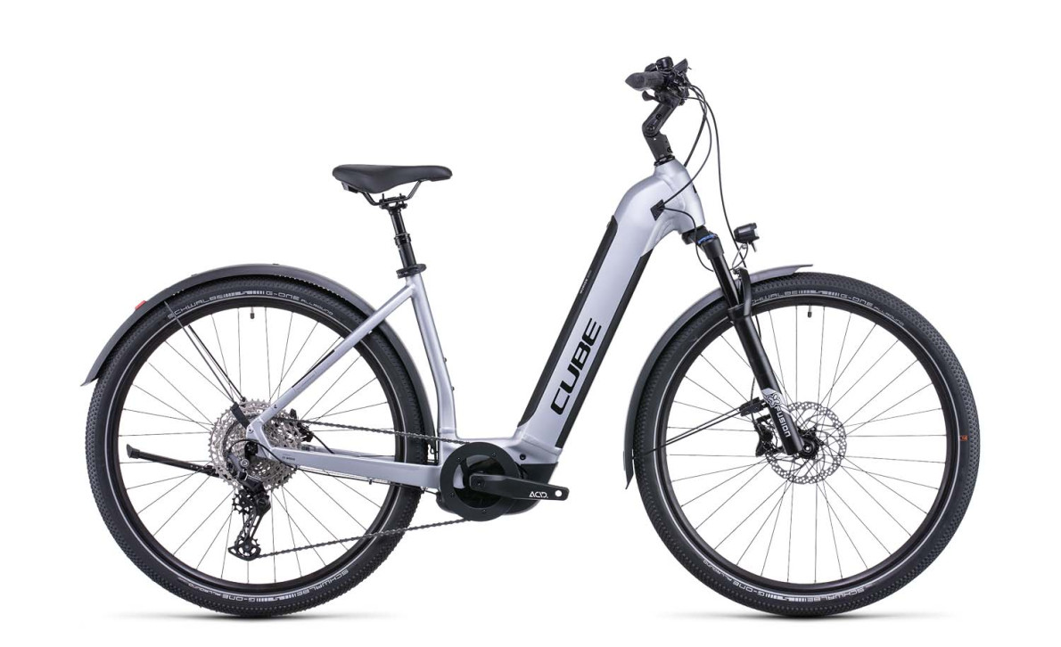 Cube Nuride Hybrid EXC 625 Allroad polarsilver´n´black 2022 Easy Entry 532802 / (46 cm) XS