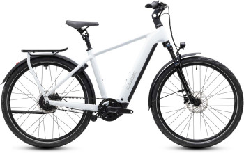 Cube Kathmandu Hybrid Deluxe Pro 800 metallicwhite´n´chrome 2027 Trapeze