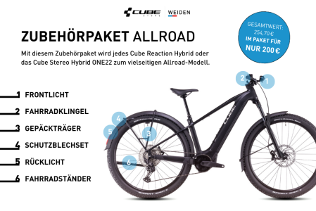 Zubehörpaket ALLROAD: Cube Reaction Hybrid / Cube Stereo Hybrid ONE22