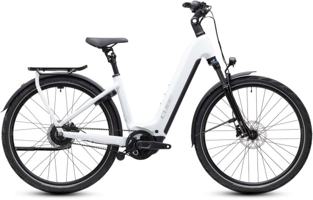 Cube Kathmandu Hybrid Deluxe Pro 800 metallicwhite´n´chrome 2027 Easy Entry