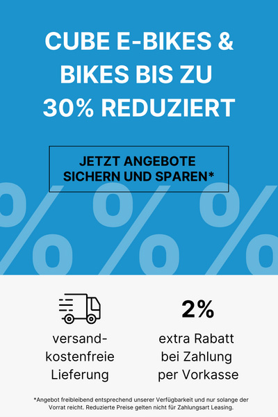30% auf Cube Bikes