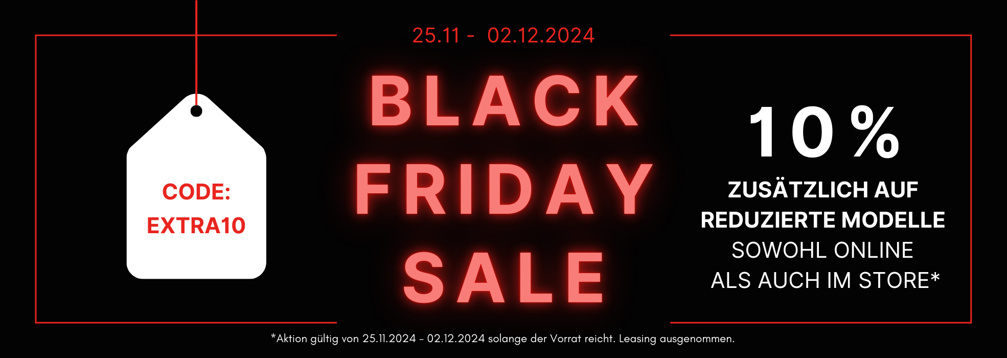 Black Friday Sale im Cube Store