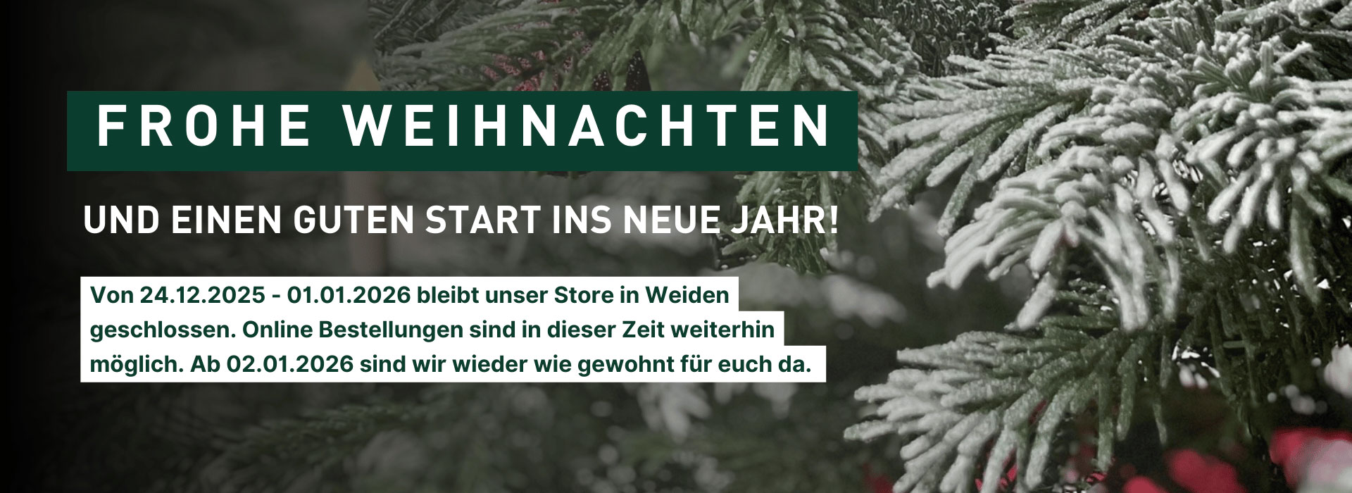 Weihnachten im Cube Store Weiden